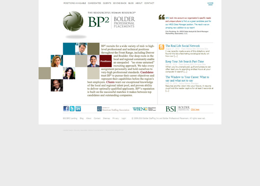 New BP2 Homepage