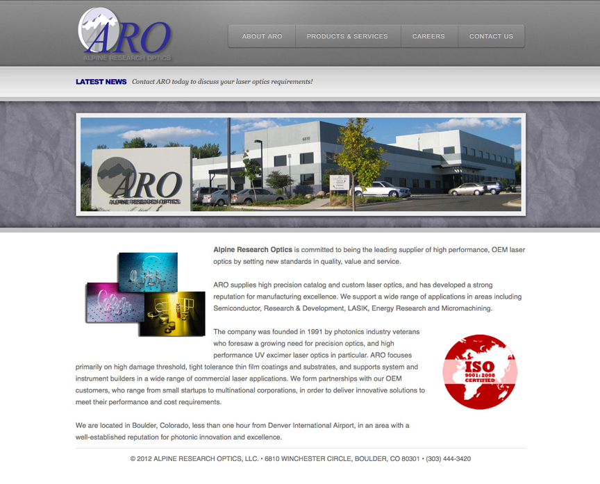 ARO original home page