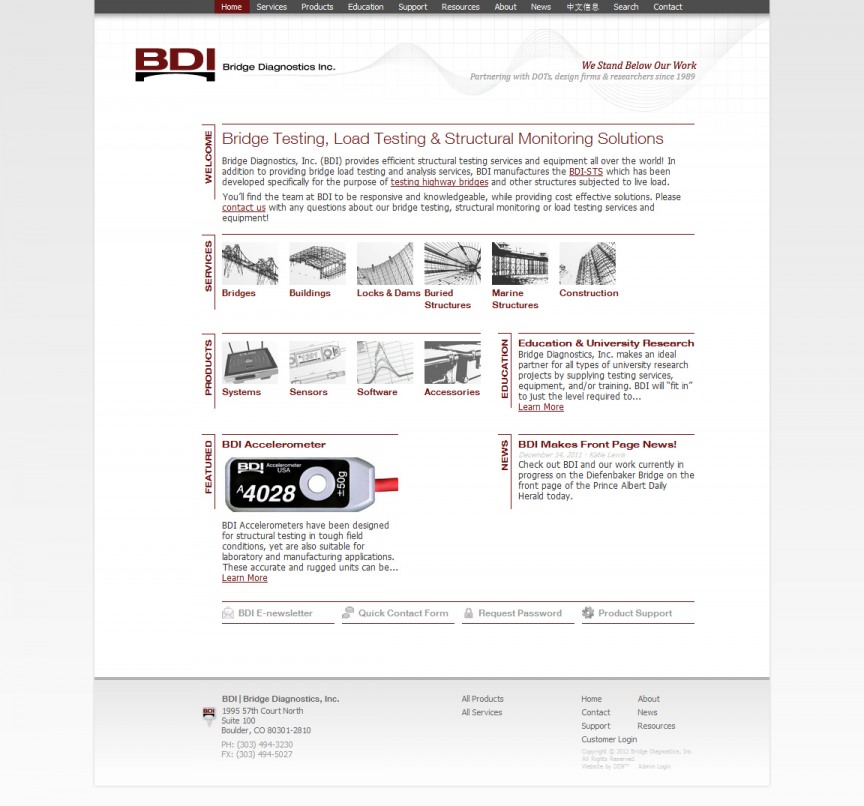 New BDI Homepage