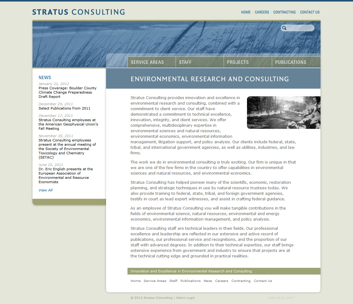 Stratus WordPress Redsigned Homepage