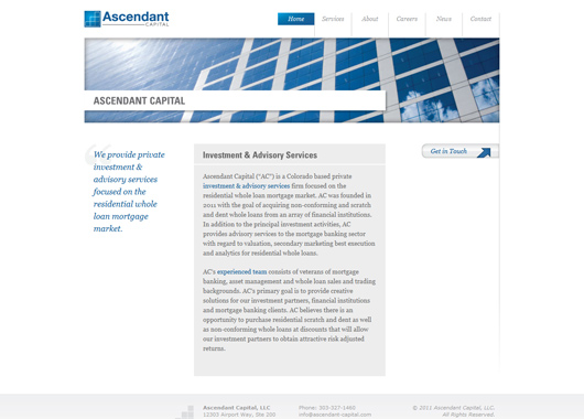 Ascendant Capital: Website Launch